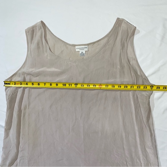 Evan Picone Women's Neutral Color Silk Blouse Size 24W - Picture 4 of 4